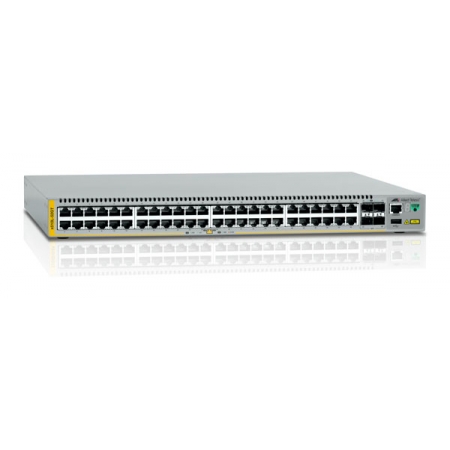 Коммутатор Allied Telesis Gigabit Edge Switch with 48 x 10/100/1000T, 4 x 1G SFP ports. Requires licenses to enable 10G uplink and to enable stacking feature + NCB1 (AT-x510L-52GT-50). Изображение 1