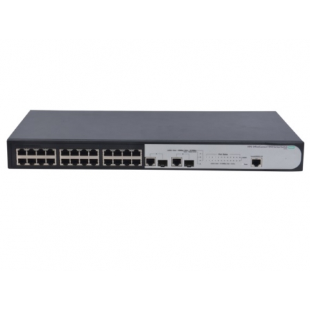 HP 1910-24 Switch(Web-managed, 24*10/100, 2 dual SFP, static routing, 19