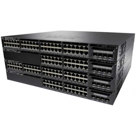 Коммутатор Cisco Catalyst 3650 48 Port PoE 4x1G Uplink w/5 AP licenses IPB (WS-C3650-48PWS-S). Изображение 1