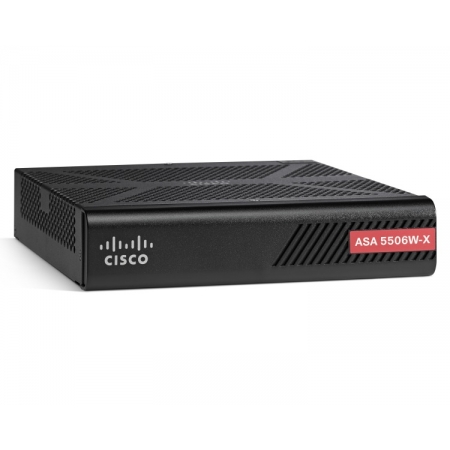 Межсетевой экран Cisco ASA 5506-X with FirePOWER services, WiFi, 8GE, AC, 3DES/AES (ASA5506W-E-K9). Изображение 1