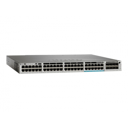 Коммутатор Cisco Catalyst 3850 48 port(12 mGig) UPOE IPB with 5 AP Lic (WS-C3850-12X48UW-S). Изображение 1