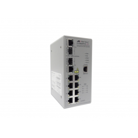 Коммутатор Allied Telesis 8 Port Managed POE Standalone Fast Ethernet Industrial Switch. External 48V Supply (AT-IFS802SP/POE(W)-80). Изображение 1