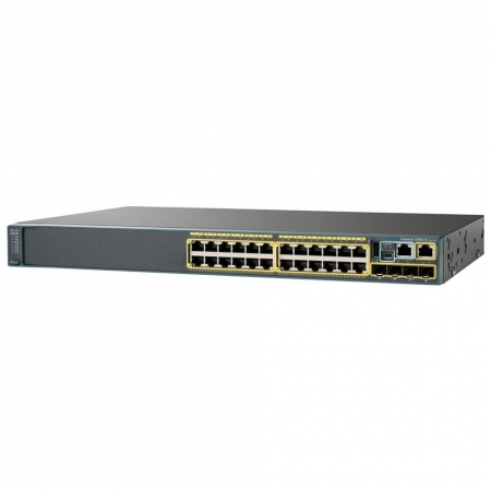 Коммутатор Cisco Catalyst 2960-X 24 GigE PoE 110W, 2xSFP + 2x1GBT, LAN Base (WS-C2960X-24PSQ-L). Изображение 1