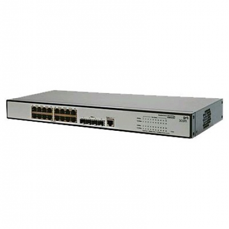 HP V1910-16G Switch (Managed, 16*10/100/1000 + 4 SFP, static routing, 19'') (JE005A). Изображение 1