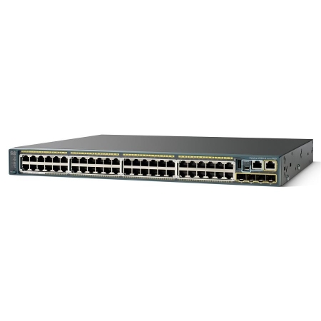 Коммутатор Cisco Systems Catalyst 2960S 48 GigE PoE 370W, 4 x SFP LAN Base (WS-C2960S-48LPS-L). Изображение 1
