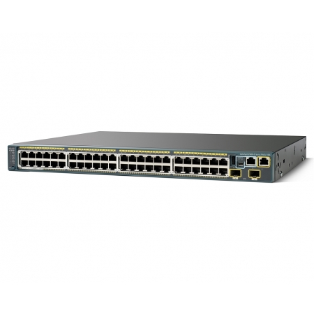 Коммутатор Cisco Systems Catalyst 2960S 48 GigE PoE 740W, 2 x 10G SFP+ LAN Base (WS-C2960S-48FPD-L). Изображение 1