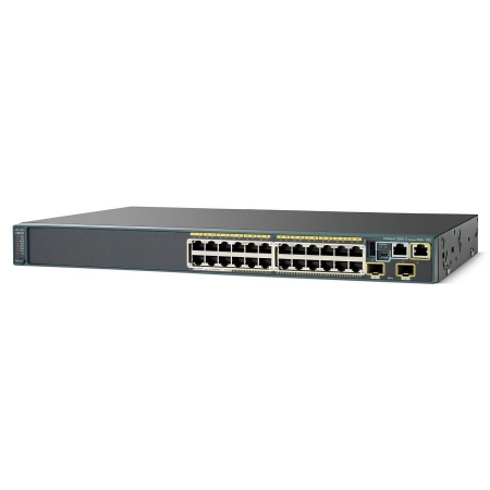 Коммутатор Cisco Systems Catalyst 2960S 24 GigE PoE 370W, 2 x 10G SFP+ LAN Base (WS-C2960S-24PD-L). Изображение 1