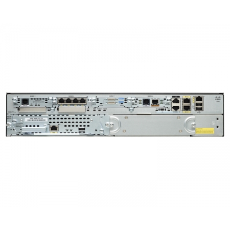 Cisco 2911 w/3 GE,4 EHWIC,2 DSP,1 SM,256MB CF,512MB DRAM,IPB (CISCO2911R/K9). Изображение 2