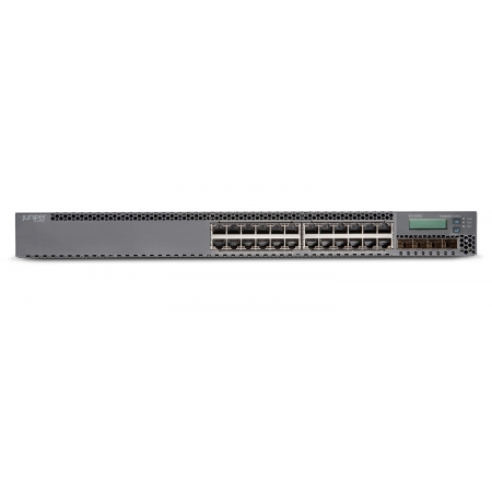 Коммутатор Juniper Networks EX3300 TAA, 24-Port 10/100/1000BaseT with 4 SFP+ 1/10G Uplink Ports (Optics not included) (EX3300-24T-TAA). Изображение 1