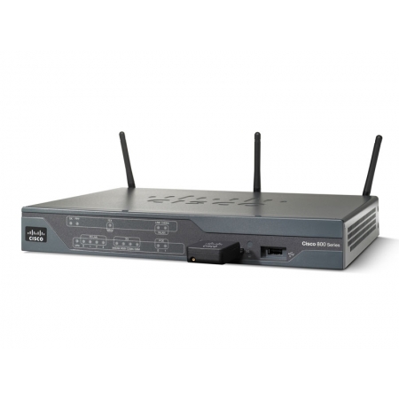 Cisco 881 Fast Ethernet Security Router supporting HSPA/UMTS/EDGE/GPRS—North American SKU with modem option: PCEX-3G-HSPA-US (CISCO881G A-K9). Изображение 1