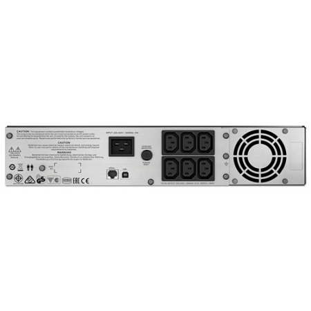 ИБП APC  Smart-UPS C 1300W/2000VA 2U Rack mountable,  (6) IEC 320 C13,  Interface Port USB (SMC2000I-2U). Изображение 4